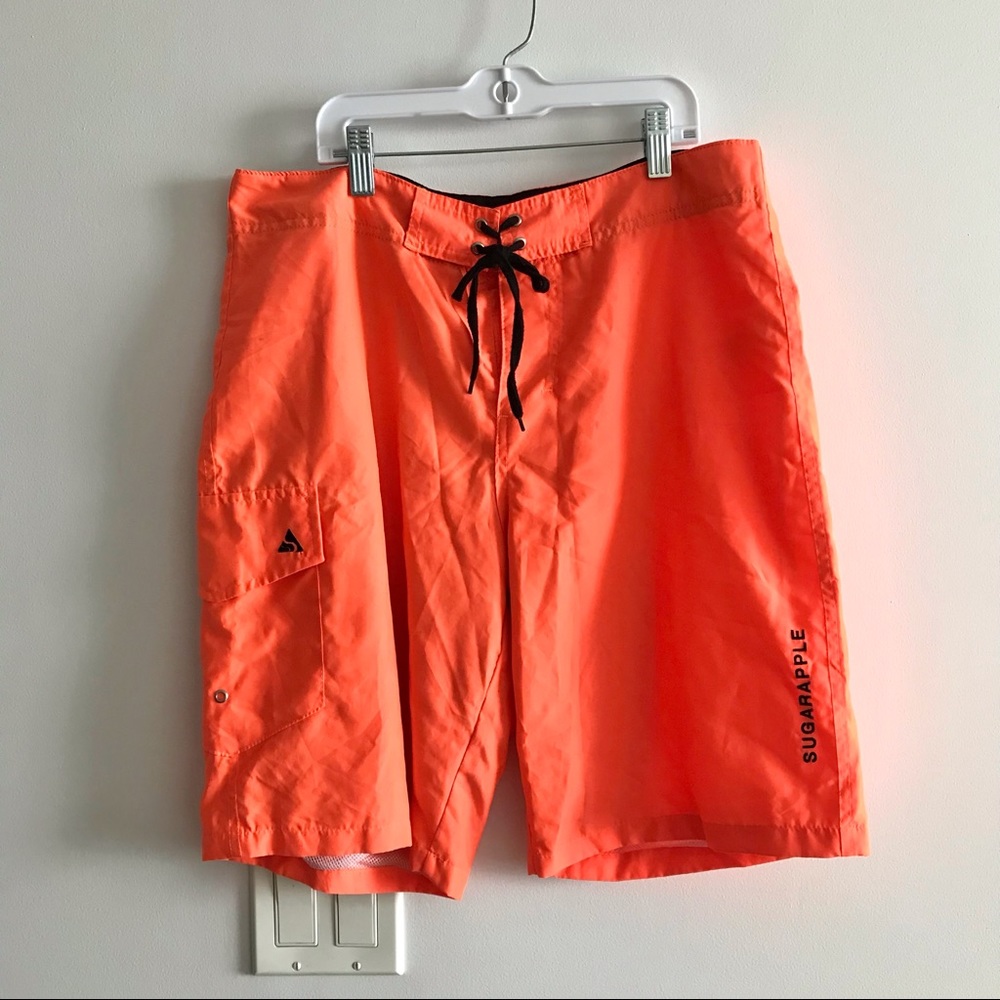 Swim pants (mens, neon orange)